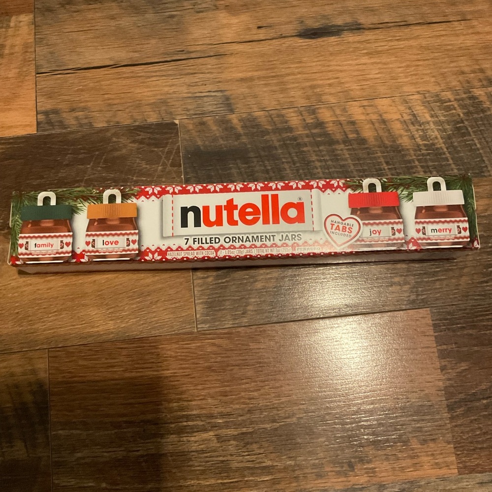 Nutella Filled Ornament Jars Set